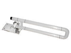 Поручень откидной с антибактериальным покрытием (белый) - fgospostavki.ru - Красный Сулин