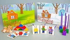 Игровой набор Фребеля "Заюшкина избушка" (серия "Сказочный мир". Выпуск 1) - fgospostavki.ru - Красный Сулин