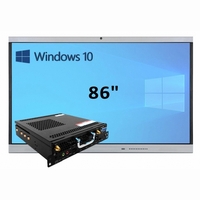 Интерактивная панель 86" (встроенный ПК Win10, Intel i5) - fgospostavki.ru - Красный Сулин