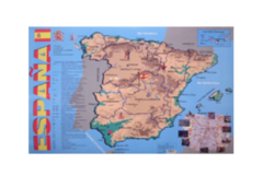 Учебная карта Испания на испанском языке - fgospostavki.ru - Красный Сулин