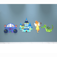 Комплект бизибордов «В сказочном королевстве» 4 в 1 - fgospostavki.ru - Красный Сулин