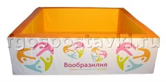 Бассейн "Вообразилия" квадратный с шелкографией - fgospostavki.ru - Красный Сулин