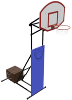 Стойка стритбольная-минибаскетбольная складная, переносная (регулируемая высота от 2,75 метров до 3,05 метра) - fgospostavki.ru - Красный Сулин