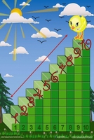 Интерактивная таблица на магнитах "Лесенка для счета" - fgospostavki.ru - Красный Сулин