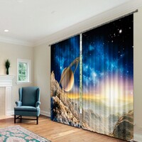 Комплект светонепроницаемых штор "Космическая история" - fgospostavki.ru - Красный Сулин