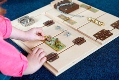 Тактильно-развивающая панель “Замочки” - fgospostavki.ru - Красный Сулин