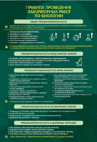 Стенд "Правила выполнения лабораторных работ по биологии" Вариант 1 - fgospostavki.ru - Красный Сулин