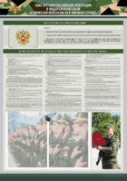 Стенд-уголок "Конституция Российской Федерации и Федеральный закон "О воинской обязанности и военной службе" - fgospostavki.ru - Красный Сулин
