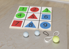 Мишень напольная цветная с цифрами - fgospostavki.ru - Красный Сулин