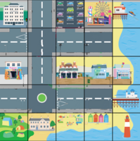 Тематическое поле-маршрутизатор «На берегу моря» для мини-робота Bee-Bot/Blue-Bot - fgospostavki.ru - Красный Сулин