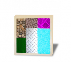 Тактильно-развивающая панель с разными текстурами - fgospostavki.ru - Красный Сулин