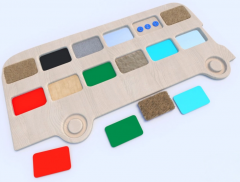 Тактильные разноцветные дощечки «Автобус» - fgospostavki.ru - Красный Сулин