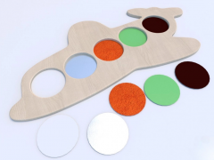 Тактильные разноцветные дощечки «Самолетик» - fgospostavki.ru - Красный Сулин