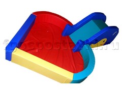 Сухой бассейн "Сердечко" с горкой 160х80х90 сантиметров - fgospostavki.ru - Красный Сулин