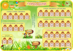 Стенд "Город букв" - fgospostavki.ru - Красный Сулин