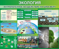 Стенд "Экология. Антропогенное воздействие на биосферу" - fgospostavki.ru - Красный Сулин