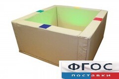 Сухой бассейн интерактивный с кнопками-переключателями (217х217х66 сантиметров) - fgospostavki.ru - Красный Сулин