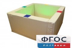 Сухой бассейн интерактивный с кнопками-переключателями (150х150х66 сантиметров) - fgospostavki.ru - Красный Сулин