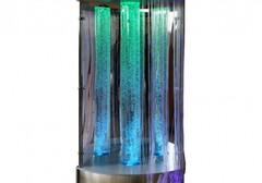 Сенсорный уголок большой с одной колонной, двусторонней подсветкой и фибероптическими нитями. VIP класс. - fgospostavki.ru - Красный Сулин