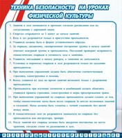 Стенд "Техника безопасности на уроках физкультуры" - fgospostavki.ru - Красный Сулин