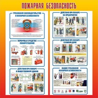 Стенд "Пожарная безопасность" Вариант 4 - fgospostavki.ru - Красный Сулин