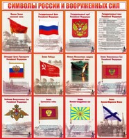 Стенд "Символы России и вооруженных сил" - fgospostavki.ru - Красный Сулин