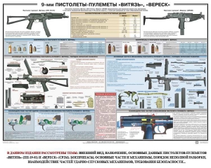 Плакат "9-мм пистолеты-пулеметы «Витязь», «Вереск»" - fgospostavki.ru - Красный Сулин
