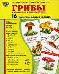 Демонстрационные карточки "Грибы съедобные и не съедобные" - fgospostavki.ru - Красный Сулин