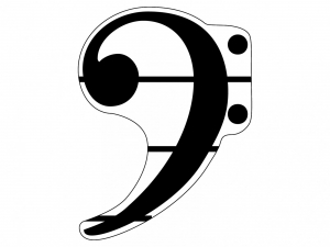 Набор магнитных карточек "Басовый ключ "фа" (3 штуки) - fgospostavki.ru - Красный Сулин