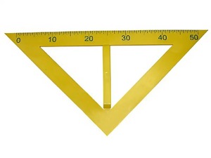 Угольник классный пластмассовый (45 и 45 градусов) - fgospostavki.ru - Красный Сулин