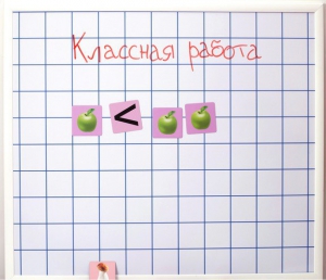 Магнитно-маркерная доска "Клетка" (86 см х 75 см) - fgospostavki.ru - Красный Сулин