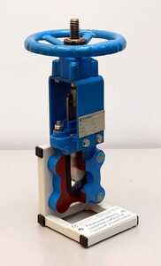 Разрезная модель задвижки шиберной с ручным управлением - fgospostavki.ru - Красный Сулин