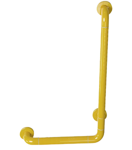 Поручень опорный L-образный вертикальный (желтый) - fgospostavki.ru - Красный Сулин