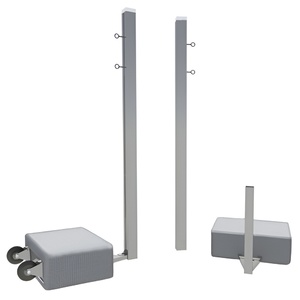 Бадминтонные стойки мобильные (с противовесами, на колесах) - fgospostavki.ru - Красный Сулин