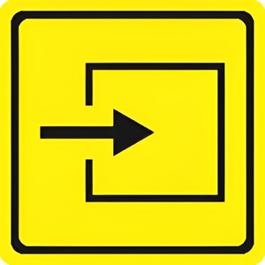 Тактильный знак (вход в помещение) 100х100 - fgospostavki.ru - Красный Сулин