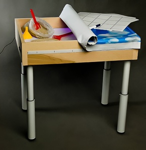 Игровой набор для экспериментов с песком "Песочница" (напольный, бук) - fgospostavki.ru - Красный Сулин