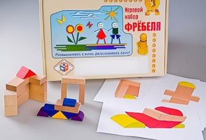 Игровой набор Фребеля "Конструктор деревянный без соединений-2" (Серия "Эксперимент") - fgospostavki.ru - Красный Сулин