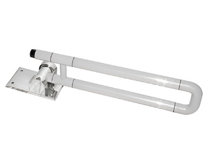 Поручень откидной с антибактериальным покрытием (белый) - fgospostavki.ru - Красный Сулин