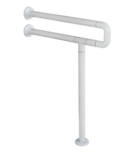 Поручень напольно-настенный с антибактериальным покрытием (белый) - fgospostavki.ru - Красный Сулин