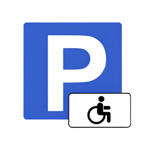 Трафарет для отрисовки знака стоянки для инвалидов 1600х800 миллиметров - fgospostavki.ru - Красный Сулин