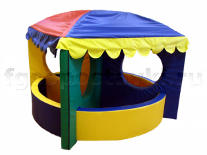 Сухой бассейн-трансформер "Карусель" 6 элементов с шариками - fgospostavki.ru - Красный Сулин