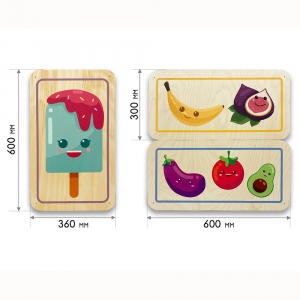 Набор стеновых панелей «Милая еда - Радуга вкуса» - fgospostavki.ru - Красный Сулин