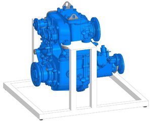Учебное оборудование «Раздаточная коробка с коробкой отбора мощности в разрезе грузового автомобиля КамАЗ» - fgospostavki.ru - Красный Сулин