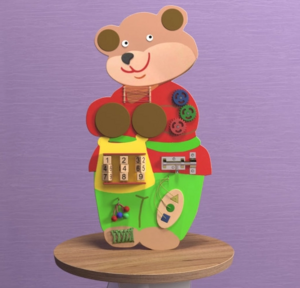 Бизиборд «Мишка Потапыч» - fgospostavki.ru - Красный Сулин