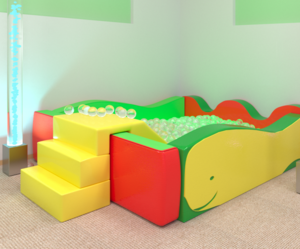 Бассейн «Кит» с горкой - fgospostavki.ru - Красный Сулин