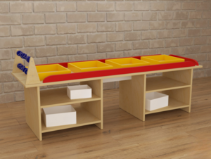 Стол игровой Для сенсорных занятий - fgospostavki.ru - Красный Сулин