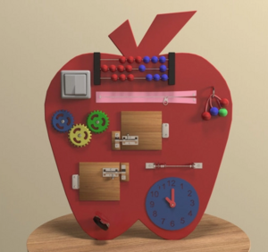 Бизиборд «Яблоко знаний» - fgospostavki.ru - Красный Сулин