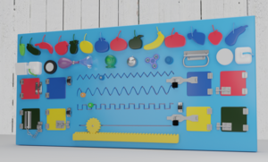 Бизиборд «Фрукты и овощи» - fgospostavki.ru - Красный Сулин