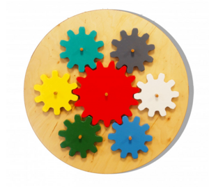 Бизиборд «Цветные шестеренки» - fgospostavki.ru - Красный Сулин
