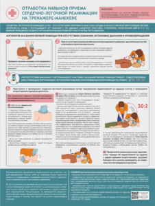 Стенд "Отработка приемов сердечно-легочной реанимации на тренажере-манекене" - fgospostavki.ru - Красный Сулин